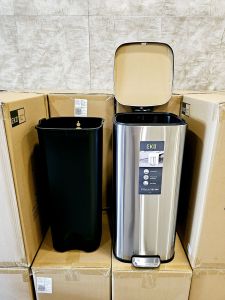 STELLA STEP TRASH BIN 30L BRUSHED STAINLESSS STEEL  EK9384MT-30L