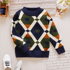 Princess Style Knitted Sweater Dress for Girls Spring Autumn Cartoon Design Fashionable Childrens Dress Medium Waist Long Sleeve