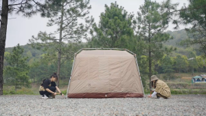 เต็นท์ติดตั้งเร็ว - วัสดุปิตใจเต็นท์พื้นที่ขนาดใหญ่อัตโนมัติกันน้ำปิกนิกกลางแจ้ง หมายเลขแรก: เต็นท์ติดตั้งเร็ว