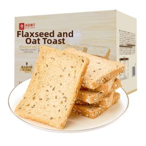 BESTORE | Flaxseed Oatmeal Whole Wheat Low Fat Filling Healthy Breakfast Snack Toast