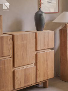 NONG HOME | Vintage & Zen Style Solid Wood Storage Cabinet