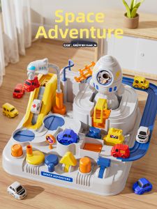 WANJUTEGONGDUI | Space Rocket Track Car Toy For 3 Year Old Boys