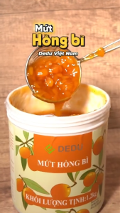 Mứt Hồng Bì DeDu 1.2kg Topping Mứt Trái Cây Tươi Pha Chế Đồ Uống Thơm Ngon Đậm Vị