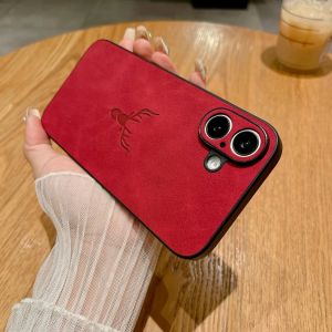 Embossing Deer Case for Samsung Galaxy S25 Ultra Plus A56 A36 A26 A16 A55 A54 A53 A52S Cover PU Leather Full Camera Shell Funda