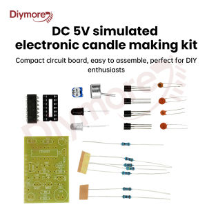 DC 5V Analog Electronic Candle Making Kit Lighting Blowing Control Simulation Candle Electronic Welding Training DIY Parts