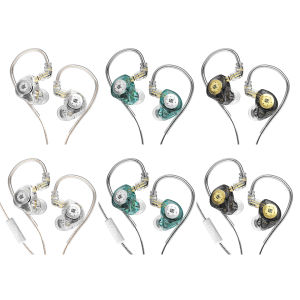 KZ-EDX Pro 3.5mm Wired Headphones HIFI Bass Earbuds Games Earphones with Mic