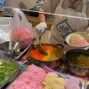 ขนมจีนอบแห้ง 100 กรัม กระบวนการหมักไม่ผ่าน ไม่มีสารกันบูด เส้นเหนียวนู้ สะอาด เก็บไว้ได้ 1 ปี พร้อมส่ง