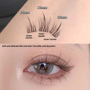 Sunflower Upgraded Self-Adhesive False Eyelashes Womens Natural Lazy Three-Step Simulation Large Capacity Single Cluster