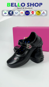 รองเท้านักเรียนหญิง หนังดำ POPTEEN ป๊อบที ของแท้ ราคาพิเศษ รหัส Pop88 ปี2026 รหัส PT99 ปี2024