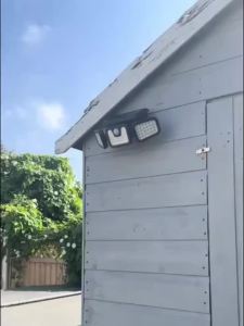 Solar LED Wall Light |Three-head Outdoor Lighting | IP55| Solar-powered with Motion Sensor | Durable ABS and PC Materials |Ideal