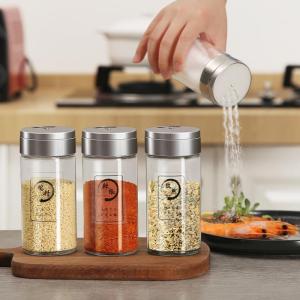 Transparent Thickened Plastic BBQ Seasoning Bottle Diamond Pepper Salt Tube High End Kitchen Storage Container Spice Grinder