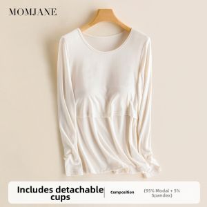 Mom Jane | Padded Tencel Modal Nursing Top Spring Autumn Winter