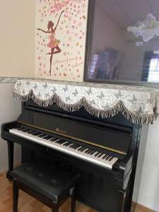 { Sản phẩm có sẵn} Khăn Phủ Đàn Piano Cơ Vải Nhung Khắc Hoạ Tiết Cánh Bướm Nối Dài