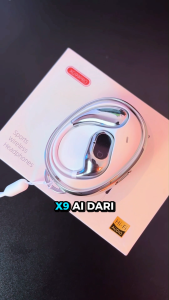 Ripple OWS headphone bluetooth V5.4 wireless headset sport gaming full bass RTW X9 murah