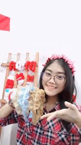 Bando Ruffle [Satin] - Aksesoris Rambut Satin Viral Korea