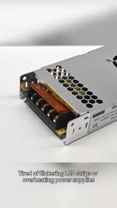 AC to DC 5V 60A 300W Switching Power Supply 170-250V Input Aluminium Ultra-thin with Cooling Fan for LED OLED LCD Display Screen