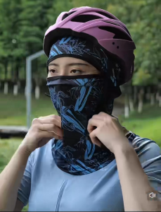 DOSO หมวกโม่ง ผ้าคลุมศีรษ หมวกมอเตอร์ไซค์ กันแดดuv upf50+ สำหรับทั้งชายและหญิง Ice Silk Sunscreen headgear หน้ากากกันแดดแบบเต็มหน้าในฤดูร้อน ผ้าพันคอ หน้ากากสําหรับขี่มอเตอร์ไซค์ จักรยาน ผ้าไหมน้ำแข็ง ความยืดหยุ่นสูง