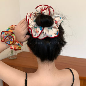 Korean Style Dopaamine Low Bun Hair Ties Womens 2025 New Fashion Sweet Match All Low Ponytail Elastic Hair Bands Accessories