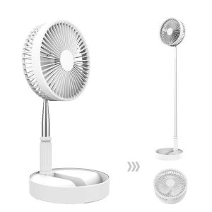 Hot Selling Portable Usb Rechargeable Table Fan Adjustable Height Desktop Fan With Strong Wind Folding Telescopic Design