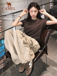 CAMEL | Versatile Basic Cool Feeling Breathable Short Sleeve T-Shirt