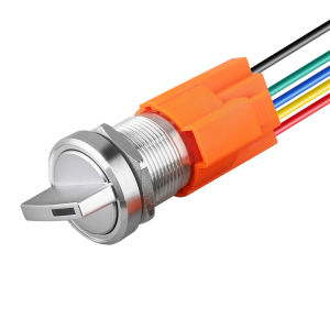 LANBOO | High Current Illuminated Metal Rotary Switch 19mm