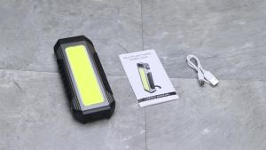 COB Repair Work Light with Magnet Portable Camping Flashlight Rechargeable Waterproof Emergency Power Bank High Bright Torch Lam