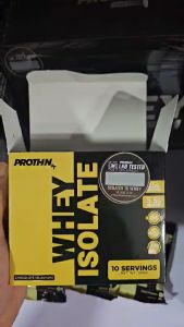 Prothin Whey Isolate Sachet 25 grams of protein per servings chocolate milkshake flavor