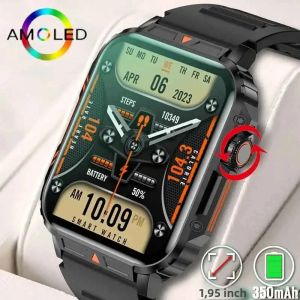 LIGE Mới Đồng Hồ Thông Minh Smartwatch Nam 1.95 Inch HD AMOLED Màn Hình Theo Dõi Nhịp Tim IP68 Chống Nước Thể Dục Thể Thao Đồng Hồ Thông Minh Dành Cho Android iOS
