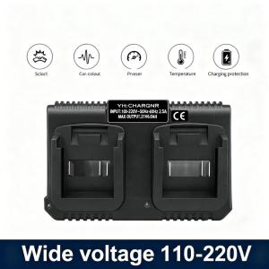Dual Battery Charger For Makita BL1415 BL1815 BL1830 BL1850 US/EU Plug 3.0A 18V 21V MAX Li ion Battery Fast Charger 2 Slot