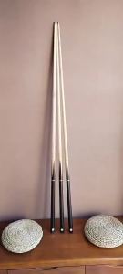 ＜915＞ Double-Section American British Snooker Oak Ash Wood Split Small Head Billiard Cue Punch Billiard Bar Chinese Style Pool Cue