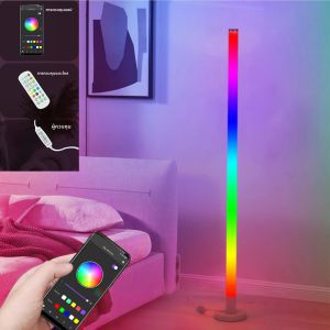 150 ซม.RGB โคมไฟชั้น LED มุมโคมไฟห้องนอน Ambient Lighting RGBIC เปลี่ยนสี APP Control สําหรับห้องนั่งเล่นตกแต่ง