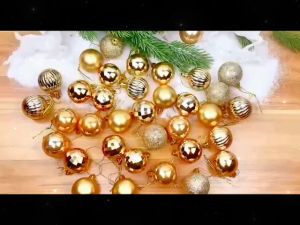 36 PCS Christmas Balls Christmas Tree Holiday Festival Celebration Decoration Balls Decorations Birthday Wedding