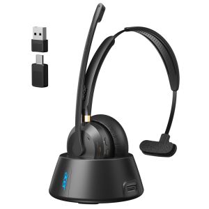 Acer | Acer Wireless Headset with Mic for Work Bluetooth 5.3 & 2.4G Headset for Clear Call & Meeting Work Headset with Charge Stand