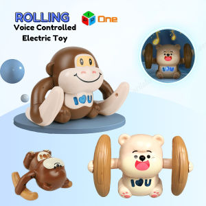 Mainan Monkey Rolling Monyet tumbling jungkir balik Light Music Sound