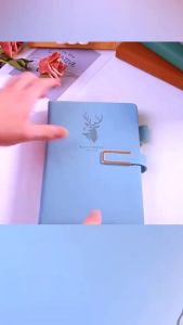 Onhand 416 Pages paper A5 Faux Leather Thick Business Notebook Magnetic Snap Side with Pen (C:DEER1)