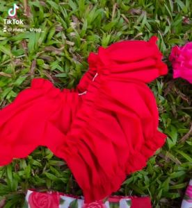 ชุดเด็กเซ็ต 2 ชิ้น เสื้อระบายรอบตัวแขนตุ๊ก