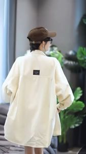 Sun Protection Casual Laid-back Korean Style Cardigan Shirt