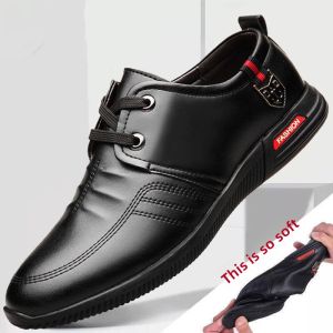 Full Black Leather Surface Sport Shoes Soft Bottom Anti-Slip Casual Work Shoes Waterproof Non-Slip Labor Protection Mens Shoes Large Size