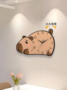 Đồng Hồ Treo Tường Hoạt Hình Mới Cho Phòng Khách Đồng Hồ Quartz Lắc Cổ Điển Cừu Đá Đồng Hồ Trang Trí Nhà Hiện Đại Đơn Giản