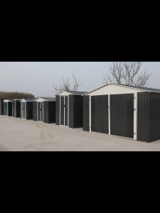 Outdoor garden Storage metal shed large backyard storage setor laman Besar outdoor Garden Shed Cabinet Mini house 工具房