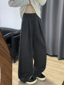 Quần Ống Rộng Kẻ Sọc Phong Cách Mỹ Rộng Rãi Cho Nam Mùa Thu Quần Ống Rộng Cổ Điển Rộng Rãi Thoải Mái Thường Ngày