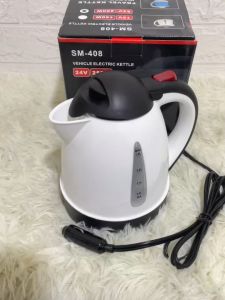 Ấm đun nước trên ô tô cắm tẩu 12v-24v. Ấm siêu tốc trên xe SM-408 Dung tích 1 lít