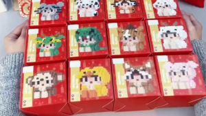MEKANSM Nano Block Zodiak Cina Koleksi DIY Balok Bricks Mainan Education Balok Binatang Animal Lucu
