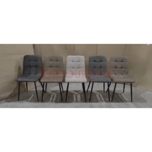 Vedourstyle Chesterfield Dining Chair Velvet Fabric PU Leather Restaurant Chair Kerusi Makan Kafe 餐椅