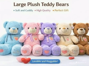 Large Teddy Bear 100cm Soft and Cuddly High Quality Perfect Gift Toys & Games Stuffed Toys