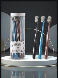 XIAONIULIXIANJI | Tooth Stain Removal Strong Cleaning Power Medium Hard Bristle Toothbrush