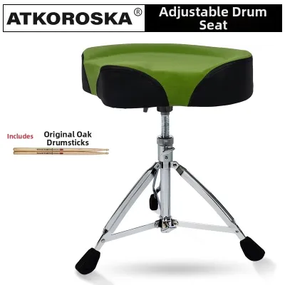 ATKOROSKA | Screw Type Adjustable Saddle Drum Stool 28 mm Diameter Suitable for Adults and Children