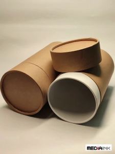 Hộp Ống Giấy Kraft Có Nắp Hộp Đựng Trà Cà Phê Hạt Khô Thảo Dược Ống Tròn Giấy Hộp Đóng Gói Chai