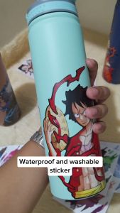 One Piece Monkey D. Luffy Half Body Peeker Indoor Outdoor Vinyl Sticker Waterproof & Non-Faded