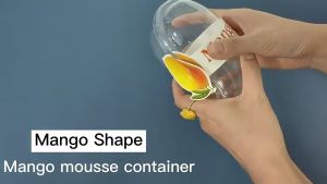 ส่งสินค้าจากไทย กล่องพลาสติกรูปทรงมะม่วง 50ชุด